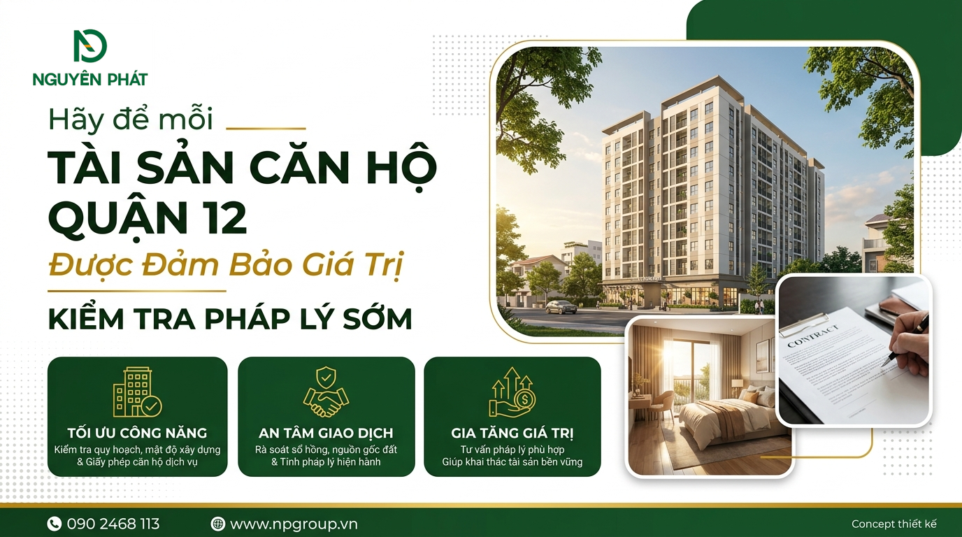 Pháp lý căn hộ dịch vụ Quận 12 cần kiểm tra sớm